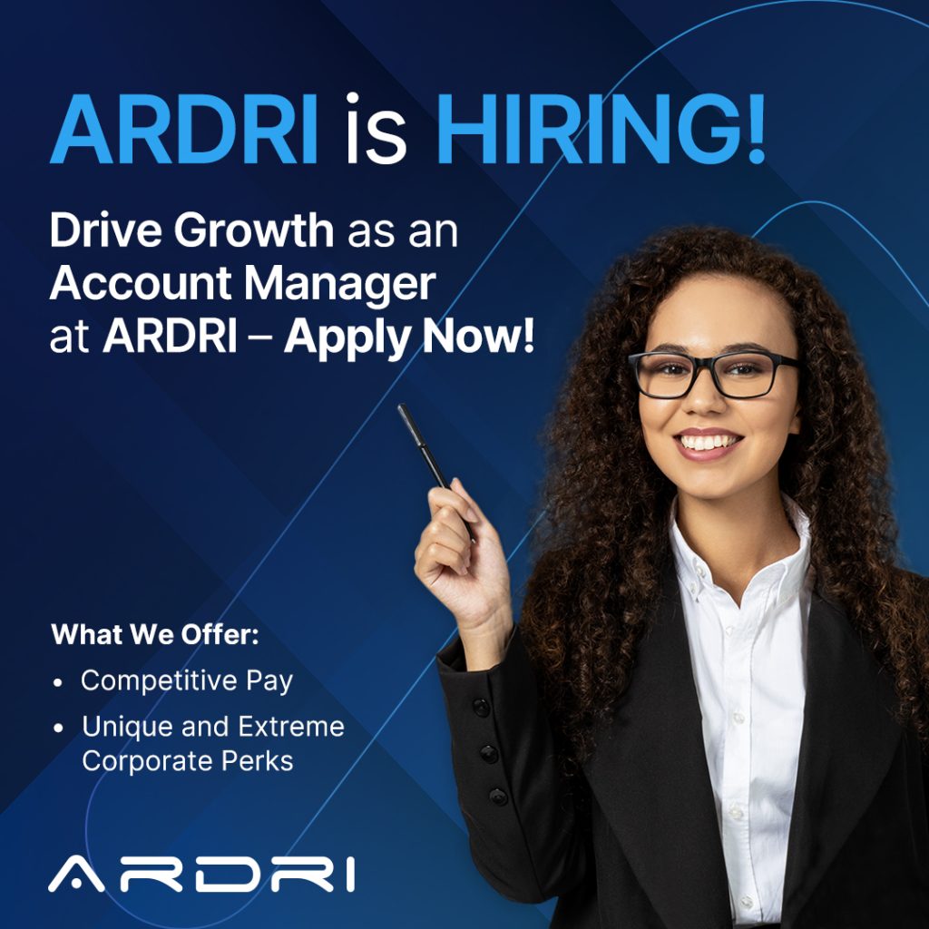 ARDRI Hiring - Account Manager